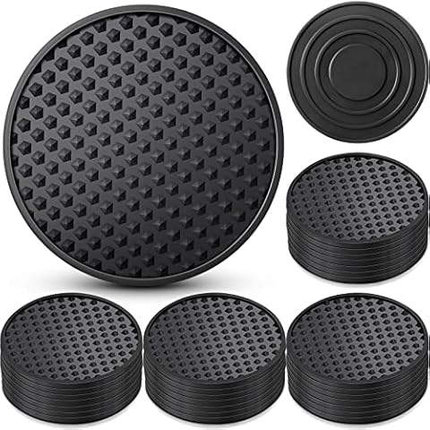 Eccliy 36 Pcs Silicone Coasters Cover