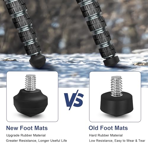 image for Manbily Universal Tripod Rubber Foot Spike, Anti-Slip 3/8