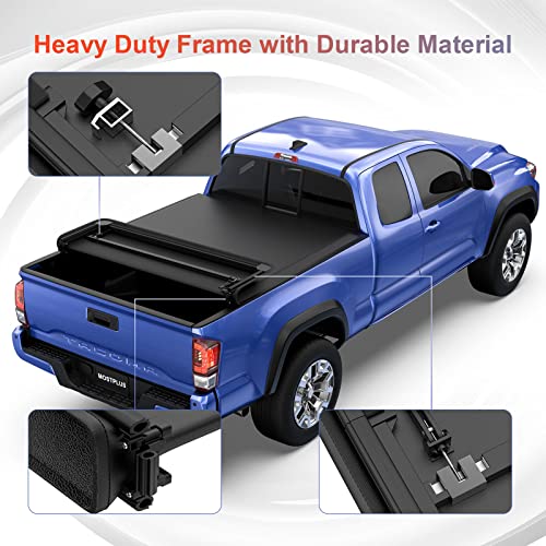 Mostplus 5.9Ft Soft 3-Fold Tonneau Cover Truck Bed Compatible For 2019-2023 Chevy Silverado/Gmc Sierra 1500 New Body Fleetside #TOP3