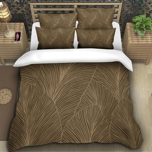 Parure de lit microfibre 260x220 cm avec fermeture éclair résistante
