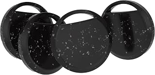 RSH Android Smart Tracker Tag, Tracker Compatible con Google Find Hub App (Sólo Android), Localizador Bluetooth, Rastreador para Llaves, Cartera, Equipaje, Impermeable IP68, 4 Negro