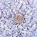 Swpeet 1 Pound Blue Chalcedony Small Tumbled Chips Stone Gemstone Chips Crushed Pieces Irregular Shaped Stones Crystal Chips Stone Perfect for Jewelry Making Home Decoration