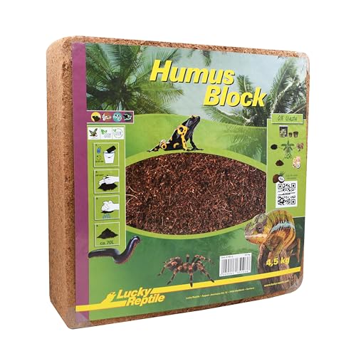 Lucky Reptile Humus Block 4,5 kg, Terrarienhumus für Terrarientiere und andere Heimtiere