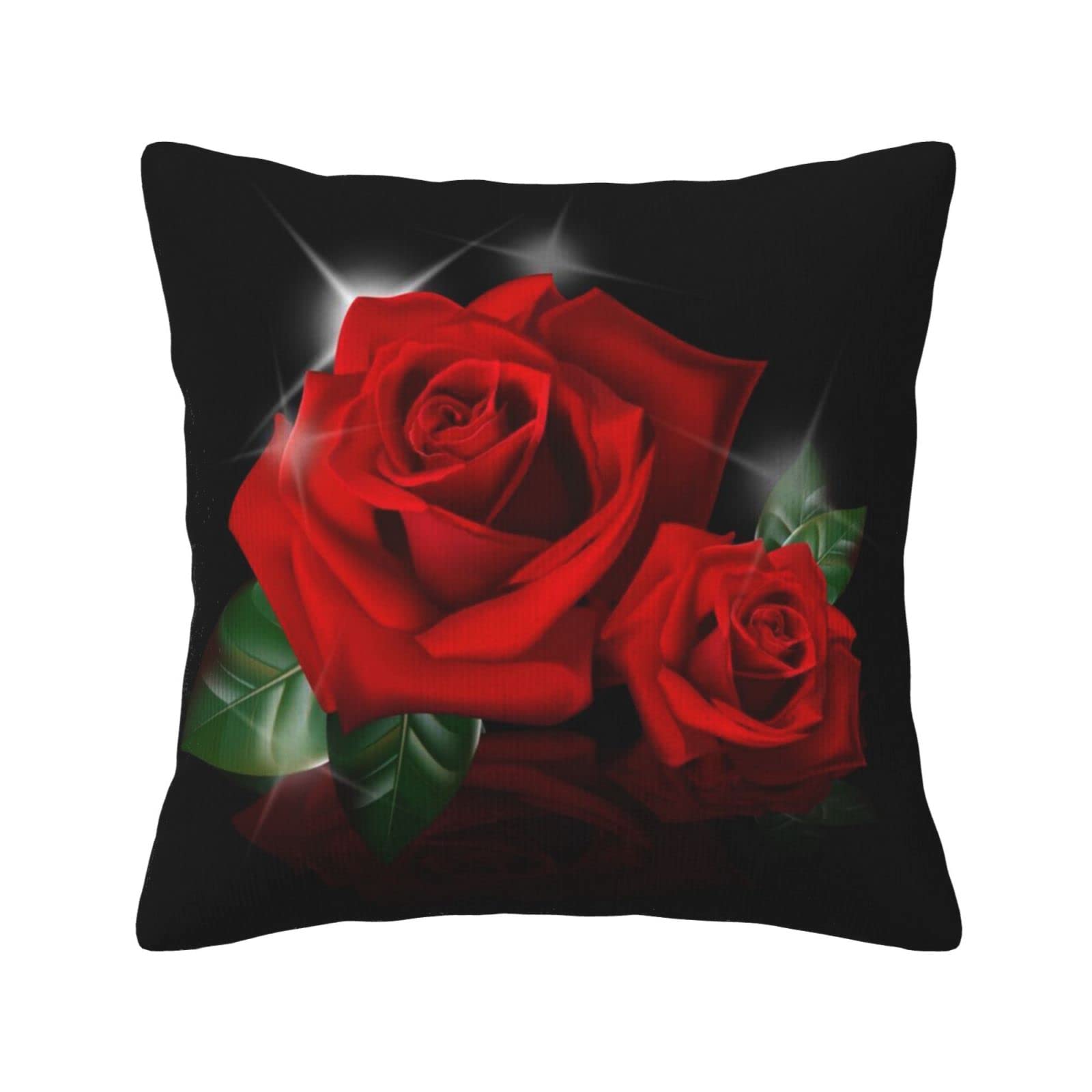 Housse de coussin velours côtelé imprimé floral premium