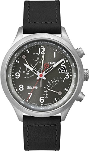 Timex Intelligent Quartz T2P509 Mens Intelligent Quartz Fly-Back Black Chronograph Watch