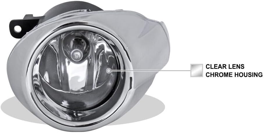 Fog Lights Clear Driving Lamps+Switch+Wirings+Bezels Heavy Duty ABS Plastic Housing/Polycarbonate Lens Front Left Right Cp9Z17E810C for Ford for Focus 2012-2014 901-85373