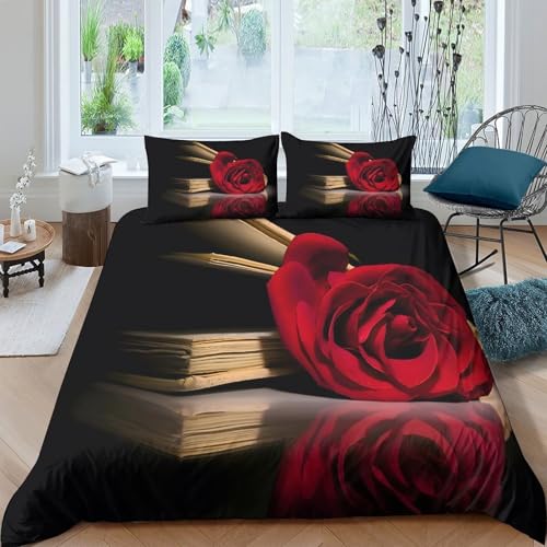 Parure de lit cœurs romantiques 200x200 microfbre