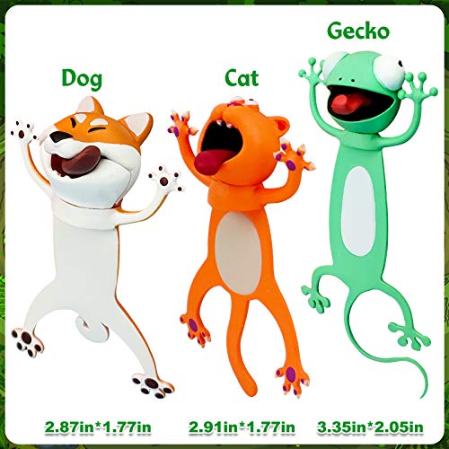 3D Bookmarks - Animal Bookmarks Book Friend Bookmark, Fun Bookmarks For Kids, Book Lovers #TOP3