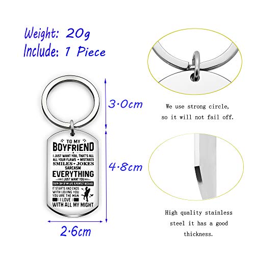 Valentine Key Chain Ring Boyfriend Gift Men Jewelry From Girlfriend - To My Friend Everything I Just Want You #TOP2