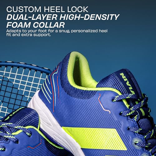 Image of Nivia Super Court 3.0 Badminton Shoes for Men, Duofoam Midsole, Seamless Mesh Upper, Non-Marking Sole, Indoor Court Shoes for Badminton, Volleyball, Squash, Table Tennis, Pickelball