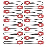 Drawup 20 cerniere fosforescenti al buio, per scarpe, stivali, borse, sport all'aria aperta, corda da 5,1 cm, Bianco, Nero, Arancione, Rosso, Red, Casual
