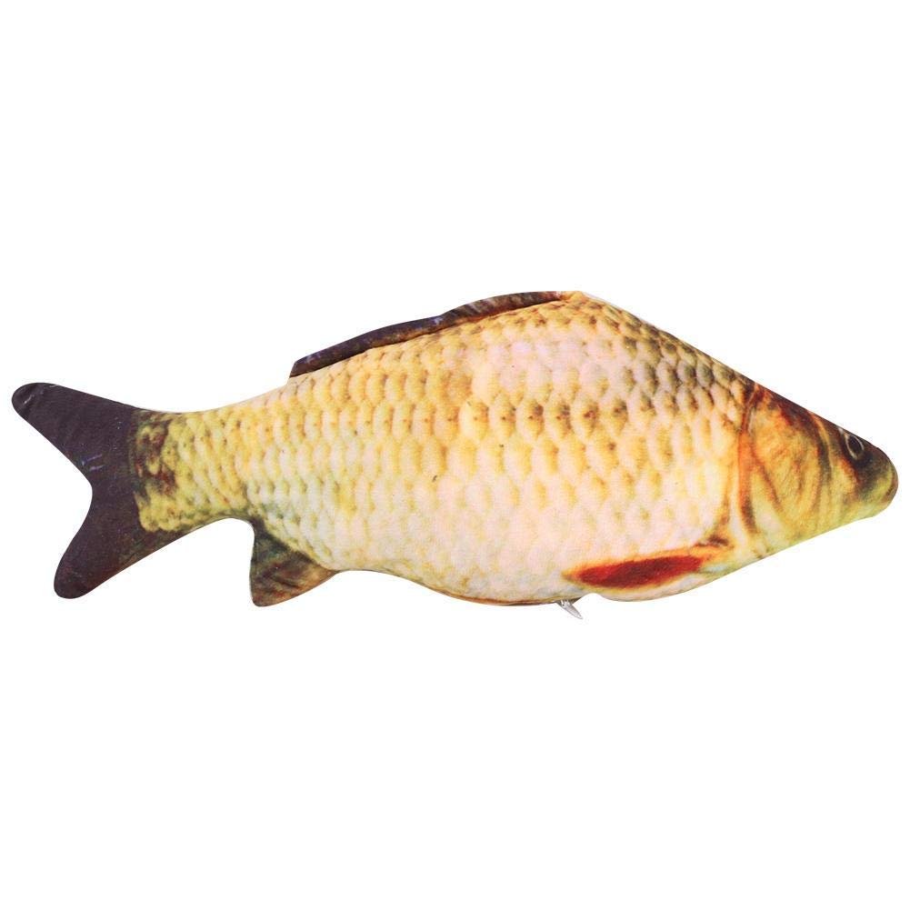 CLQ Juguetes para Gatos, Juguetes para Gatitos Juguetes para Mascotas, Juguetes de simulación de Hierba gatera para Gatitos Juguetes con Forma de pez (L)