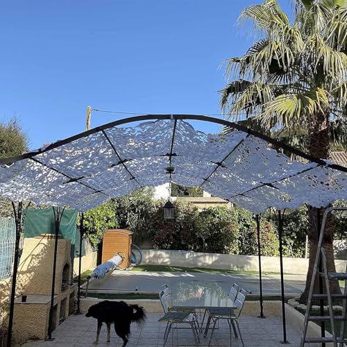 Générique Filet De Camouflage Renforcé Militaire 1.5/2/3/4/4.5/5/6/8/10m Idéal Le Camouflage, la Chasse, la décoration Jardin,la Ombrage,la Photo, Auvents Terrasse(6×11 (m)/19.7×36.1ft)