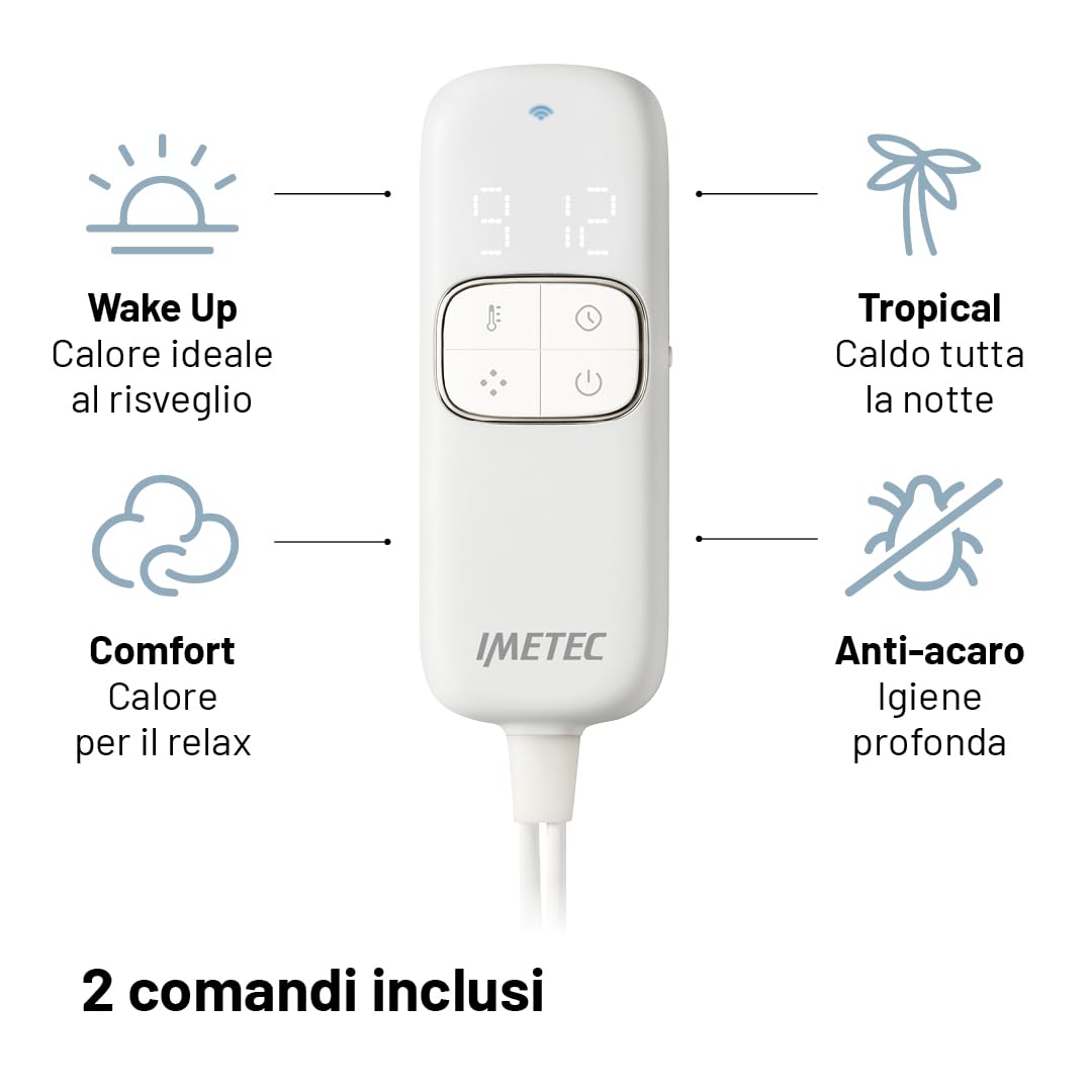Calentador de Cama imetec cubrecolchón eléctrico de Matrimonio