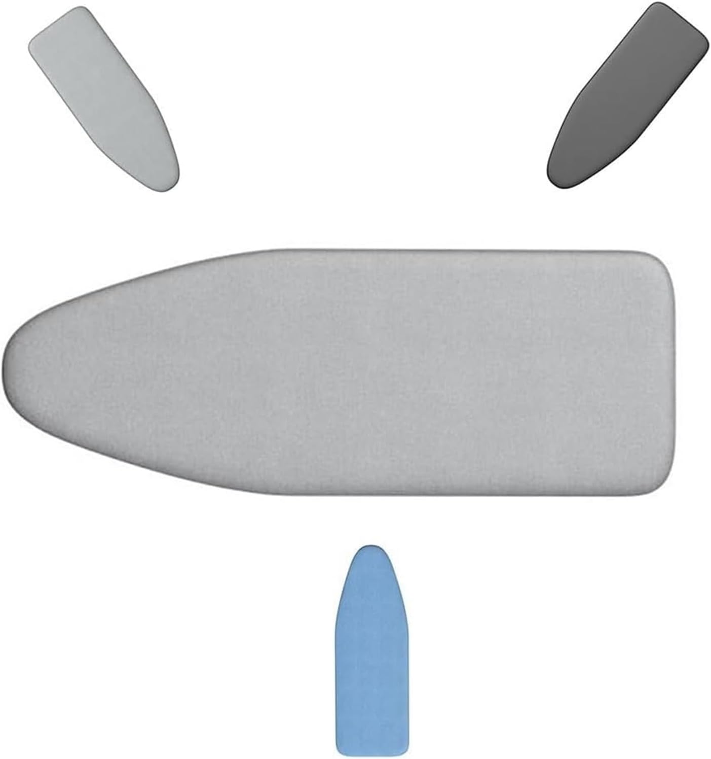 Ironing board cover, Iron Board Replacement Cover, Scorch Padding, With Cotton Pad(Gray,48x15inch(120x38cm))