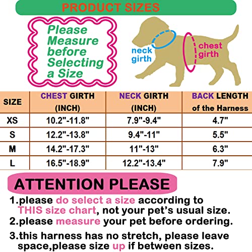 Cat Dog Harness And Leash For Small Girl Dogs Cats Puppy No Pull Floral Daisy With Fabric Flower Clip Decor (X-Small, Pink) #TOP5