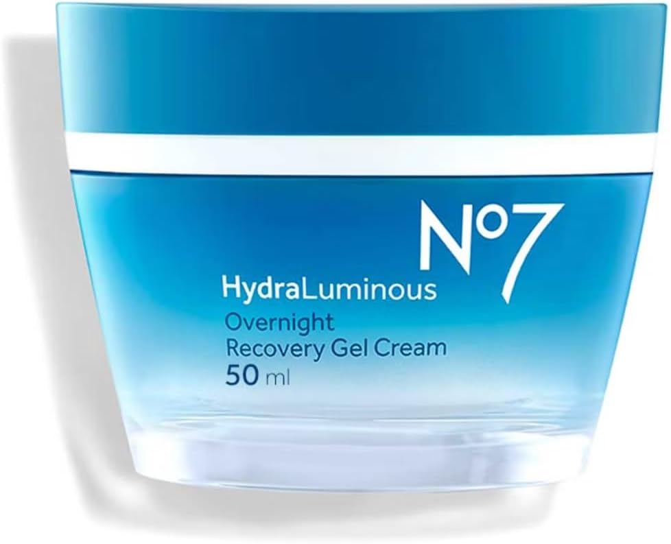 No7 HydraLuminous Overnight Recovery Gel Cream, 50ml