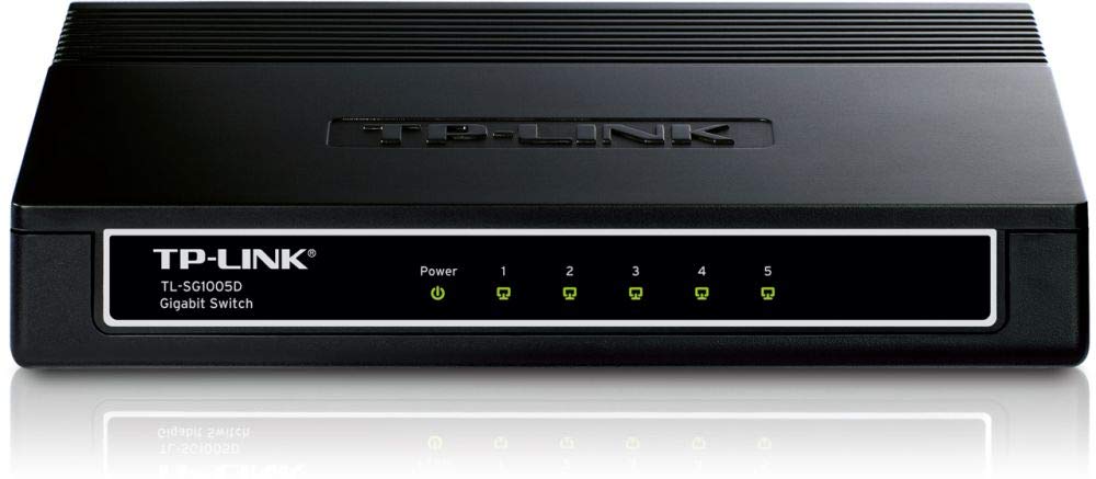 TP-Link TL-SG1005D 5-Port Gigabit Desktop Switch (Black)