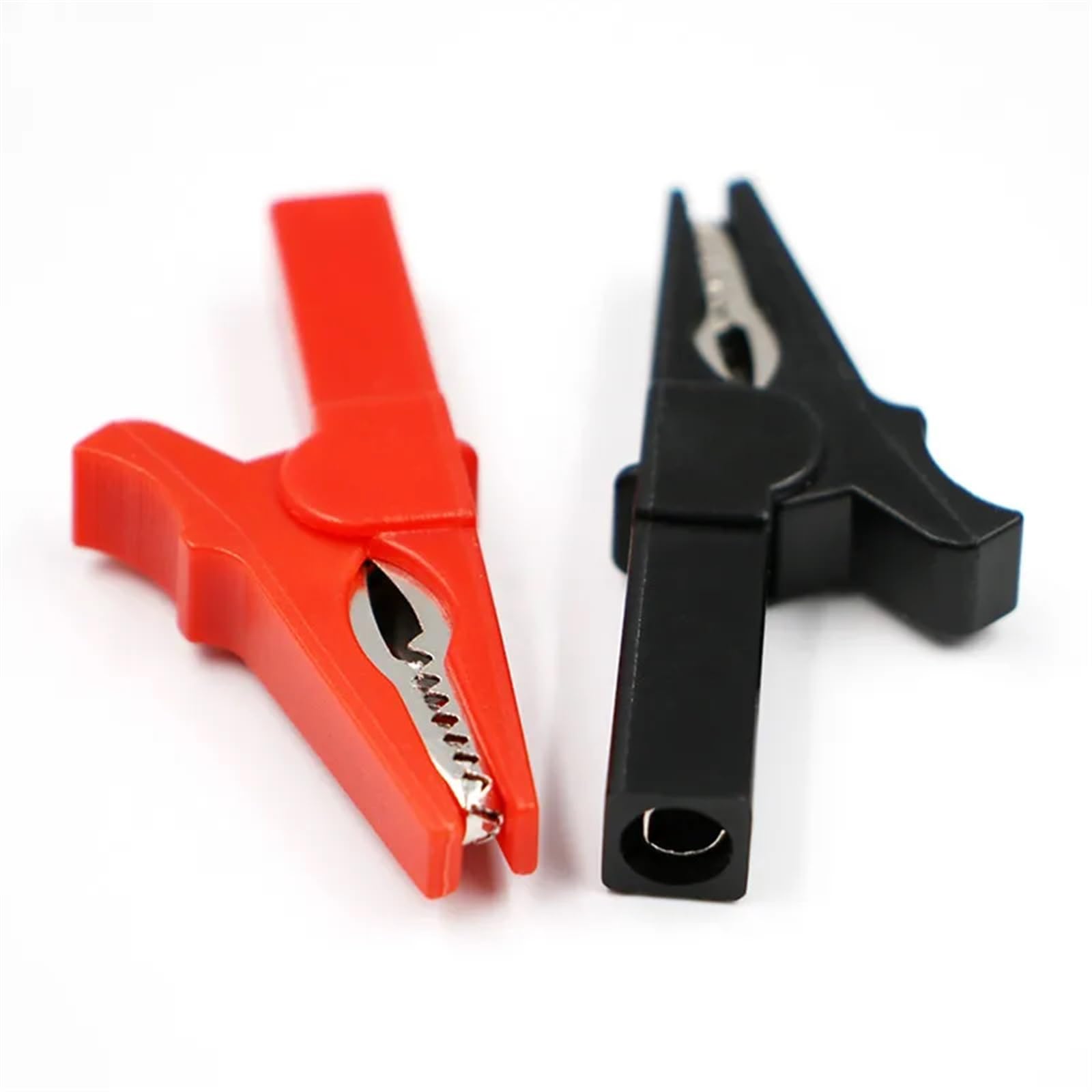 Lot de 2 pinces crocodiles 55 mm + banane, sonde de test avec pinces de câble banane de 4 mm, prise de batterie, rouge et noir