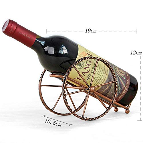 Soporte para botellas de vino estilo bicicleta metálica miniatura 5