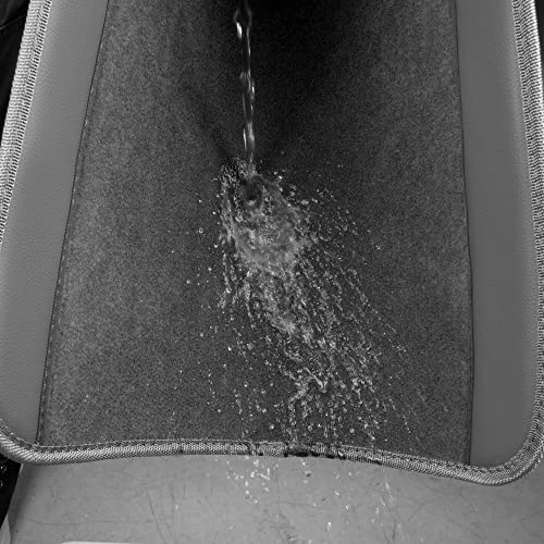CAR PASS Waterproof Universal Fit Car Floor Mats, Car Mats Fit for SUV,Vans,sedans, Trucks,Set of 4pcs Car Carpet with Driver Heel Pad (All Gray) by CAR PASS - Image 5