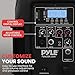 Pyle Active + Passive PA Systems - Dual 8inch 700 Watt Max Power Output Speaker with Microphone, Bluetooth Wireless Streaming, MP3/USB/SD/AUX Readers, Speaker Stands- Pyle PPHP849KT