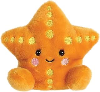 Aurora World- Aurora, 33729, Palm Pals Treasure Starfish 13 cm, Plush, Orange