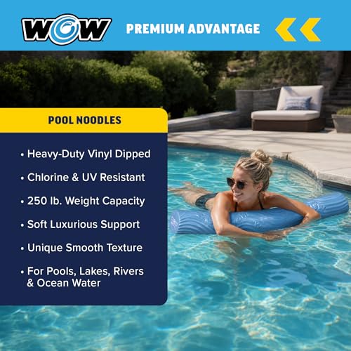 Image of World of Watersports First Class Foam Pool Noodles for Swimming and Floating, Pool Floats, Lake Floats