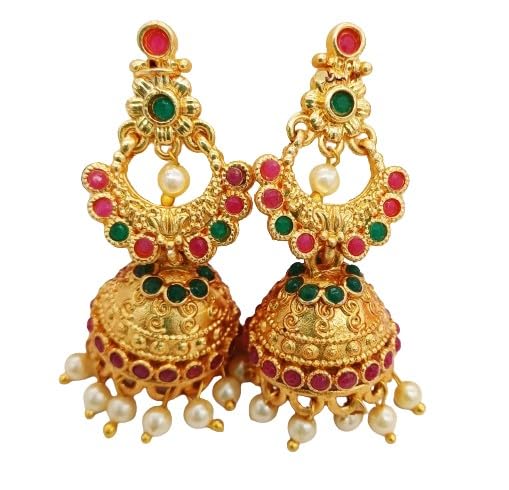 NANDANA COLLECTIONS new Trending One Gram Gold Jumkas Earring For Women And Girls (B0D9BQDRM5) Amazon Price History, Amazon Price Tracker