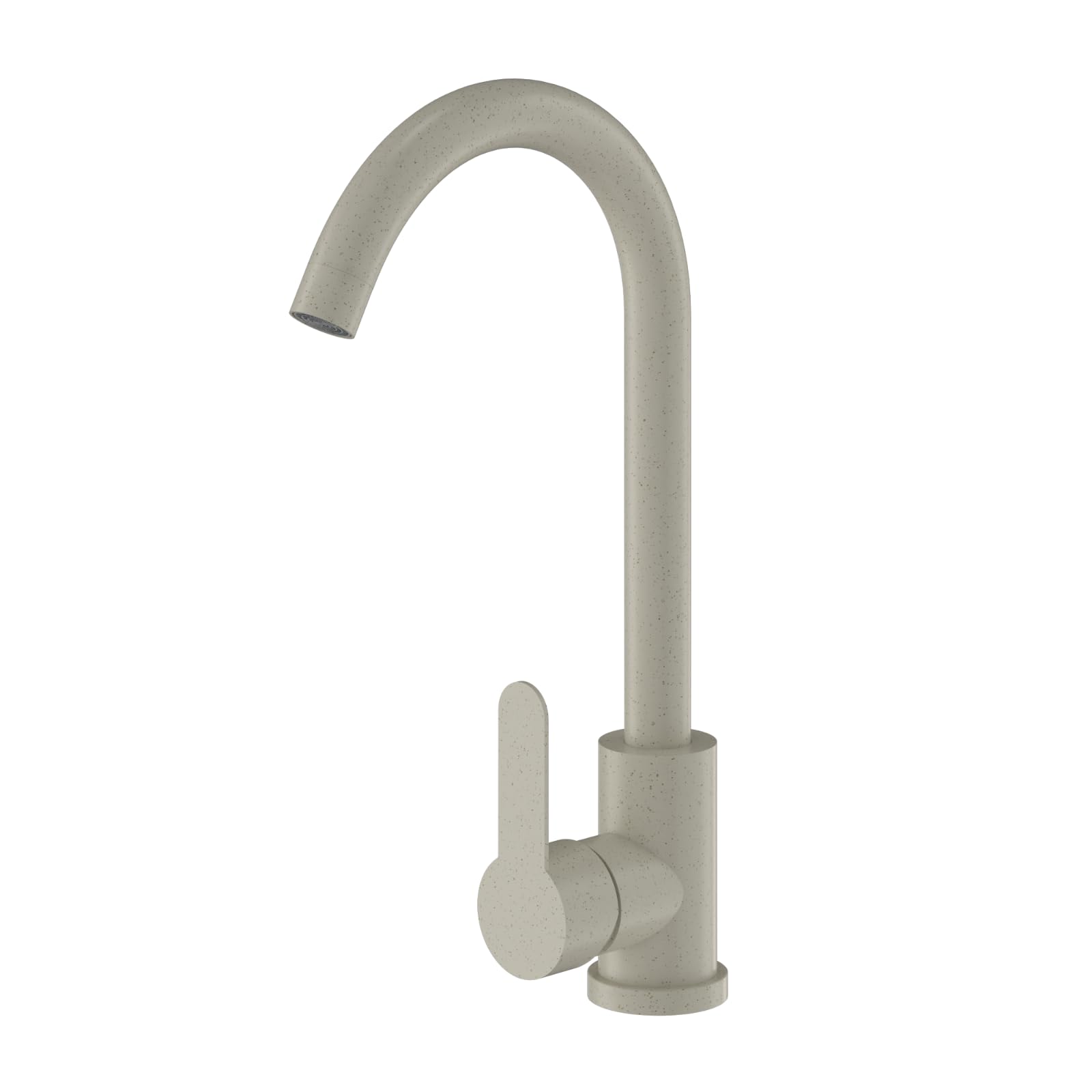 Granitan PRESTIGE - Rubinetto da cucina con beccuccio girevole a 360°, rubinetto ad alta pressione, miscelatore per cucina con testa in ceramica, colore beige
