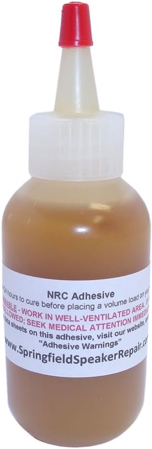Pro-Grade Heavy-Duty Nitrile Rubber Speaker Repair Adhesive Glue (8 oz)