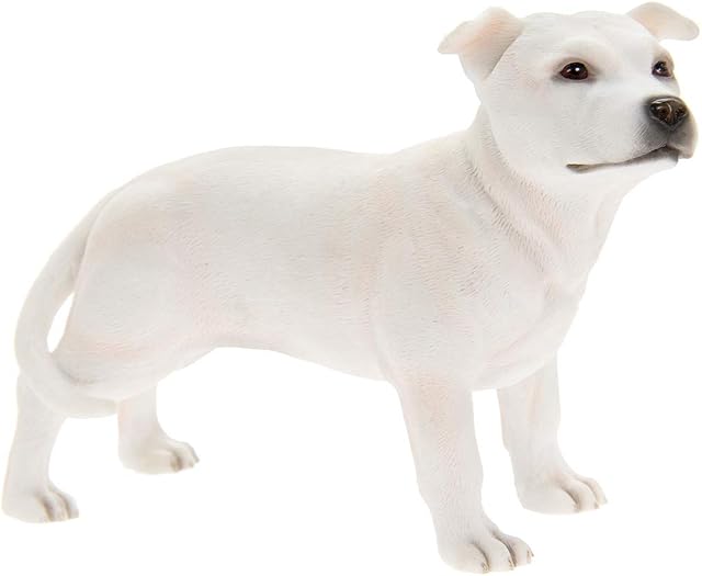 Lesser & Pavey White Staffordshire Bull Terrier, Resin, H10cm