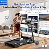 MERACH Treadmill with Incline 6%-15%, 300 LBS Capacity Foldable Running Treadmills for Home, 0.5-7.5MPH Quiet 2.5HP Brushless Double Deck Incline Foldinng Treadmill LED Display with Smart APP