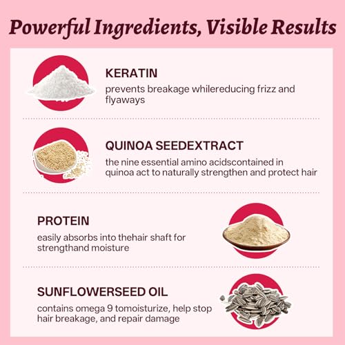 Image of Luseta Keratin Shampoo and Conditioner Set Moisturizing Treatment for Dry Hair Smooth & Repair Damaged Hair for Women Sulfate Free 16.9 oz | Keratin Moisturizing Shampoo for Dry, Frizzy Damaged Hair, Smooth, Hydrate & Improve Manageability, Sulfate Free