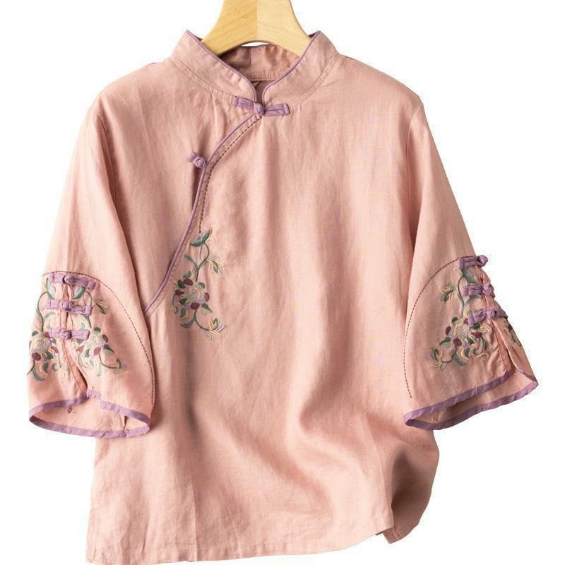 Chemisier style chinois en coton pour vos sorties d'été légères - 6