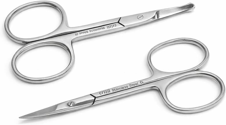 Nail Scissors for Women & Men – Stainless Steel, Curved Blade, Sharp Scissors for Toenails, Manicure, Pedicure, Cuticle For Home & Professional Use (Nail Scissors)