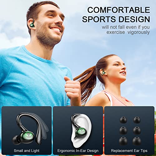 Auriculares-Inalambricos-Deportivos-Auriculares-Bluetooth-51-Deporte-con-Estereo-Mic-IP7-Impermeable-Cascos-Inalambricos-Sport-con-Gancho-In-Ear-Auriculares-Reproduccion-de-40-Horas-USB-C-Negro