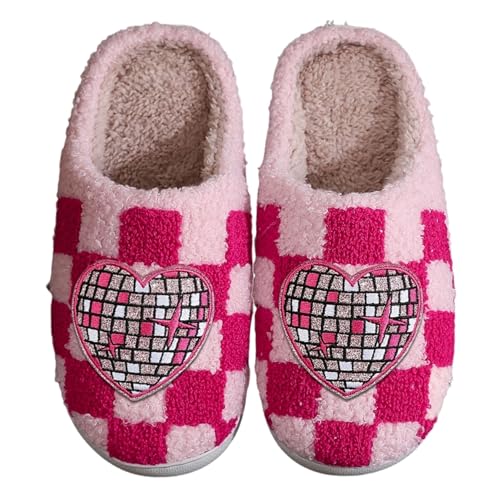 Image of Slippers for Women Men Fuzzy Memory Foam Slipper Fluffy Winter Soft Warm Slip On House Shoes