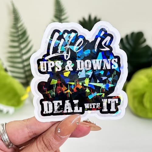 3 Pcs Life is Ups and Downs Day Trader Stock