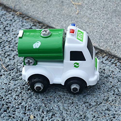 TOYANDONA Caminhão de lixo de brinquedo para higienização e reciclagem, caminhão de lixo verde, veíc