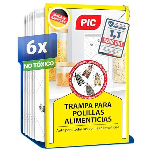 PIC Trampa para Polilla de despensa PIC -6X Piezas - Medios de protección contra Las polillas en la Cocina y el Almacenamiento de Alimentos
