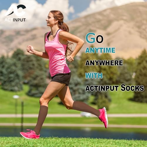 Image of 8 Pairs Compression Socks for Women & Men,Support Compression Stockings for Medical Running Athletic