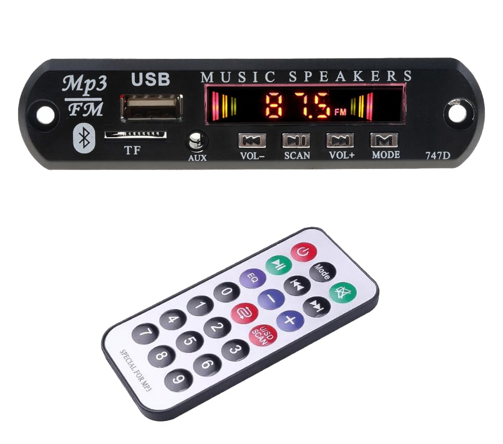 Home Trade Wireless Bluetooth MP3 WMA Decoder Board Audio Module Support USB TF FM AUX Audio Radio Module AM4-image-9