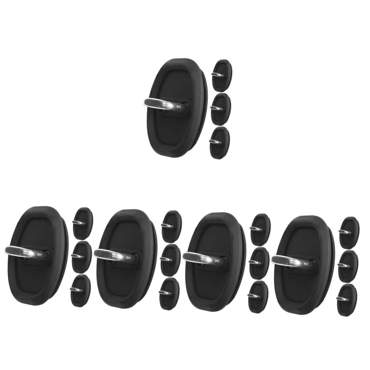 OUNONA 20pcs Silicone Door Latch Cover Protective Guard for Car Vehicle Doors Latches Scratch Prevention