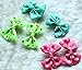 yagopet 30pcs/15pairs Dog Hair Clips - 2 inches Bowknot Bows - Polka Dots - Cute Dog Topknot Bows - Mix Colors - Alloy Clips - Adult Dogs