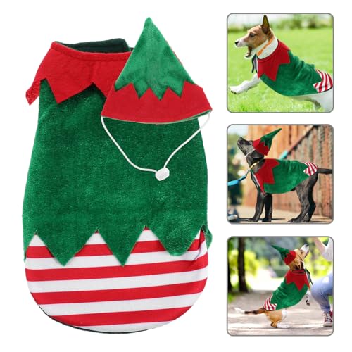 Disfraz de Navidad para Cachorro Verde para Perro Talla S miniatura 6