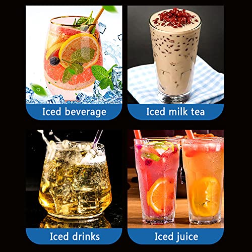 Set de 4 Cubos de Hielo Reutilizables de Acero Inoxidable con Clip de Silicona miniatura 5