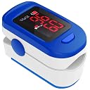 AccuSure Finger Tip Pulse Oximeter with LED Display and Auto Power Off Feature (Blue and White) gallery image