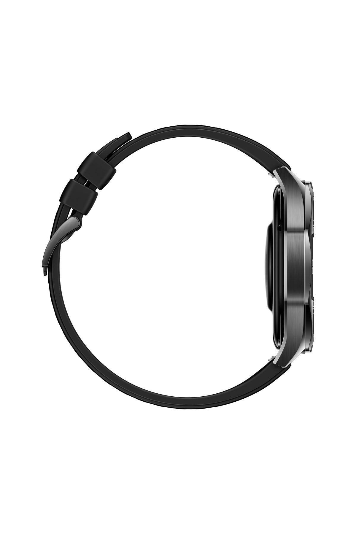 Montre connectée Huawei Watch GT 5 46 mm acier inoxydable avec bracelet en fluoroélastomère Noir