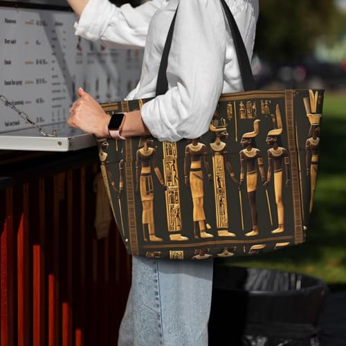Sac à bandoulière imprimé égyptien étanche et grand format - 7